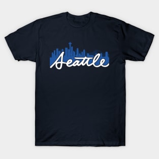 Seattle Skyline Cursive T-Shirt